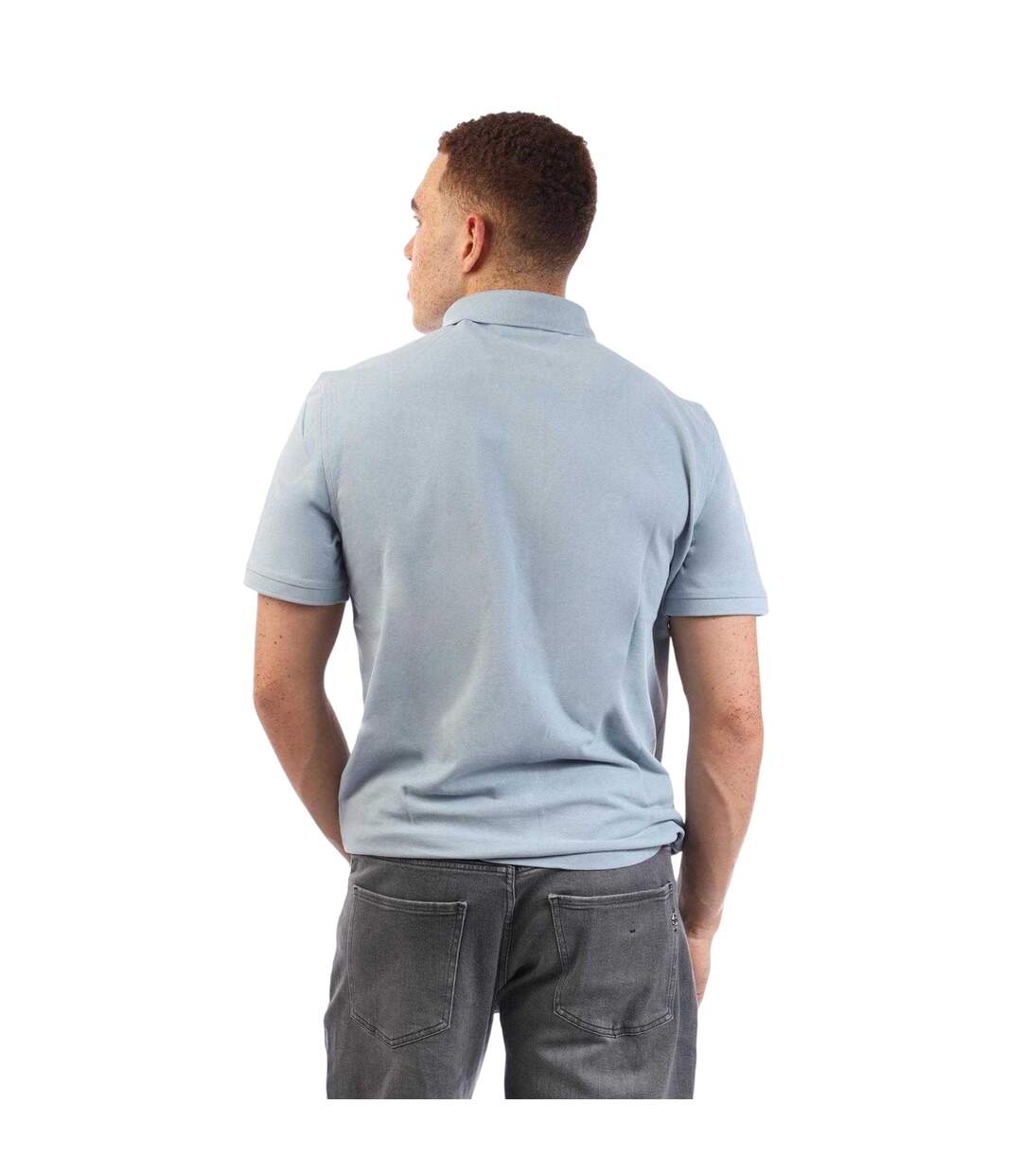 Mens Logo Cotton Polo Shirt Blue Gant-2