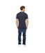 Mens Chevin T-shirt Navy Crosshatch-3