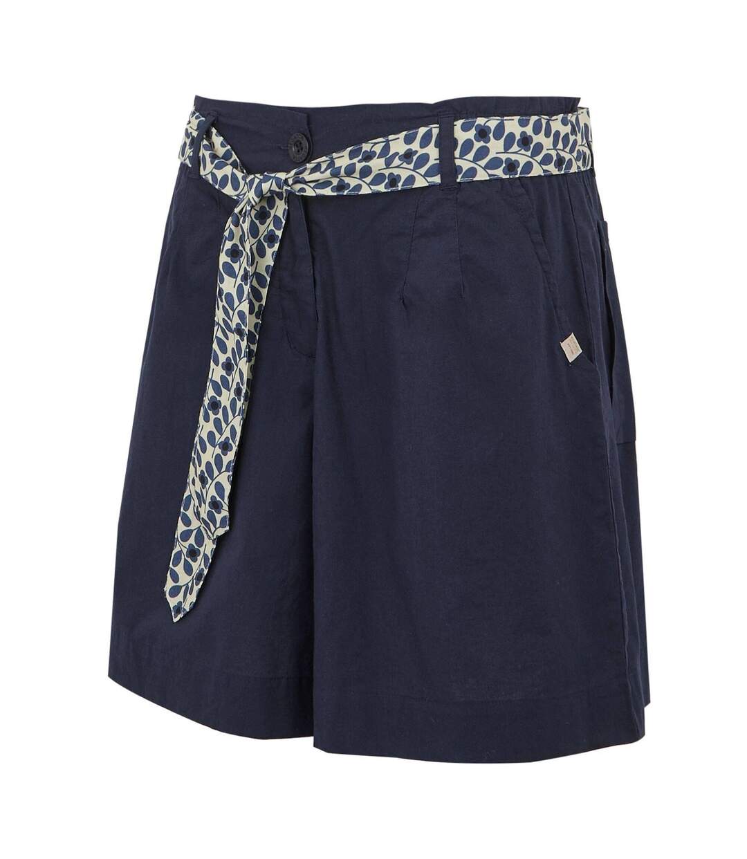 Womens/ladies Orla Kiely Summer Ii Shorts Navy Regatta-4