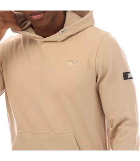 Sweat À Capuche Style Graphique Hannings Homme Beige Gris Duck And Cover