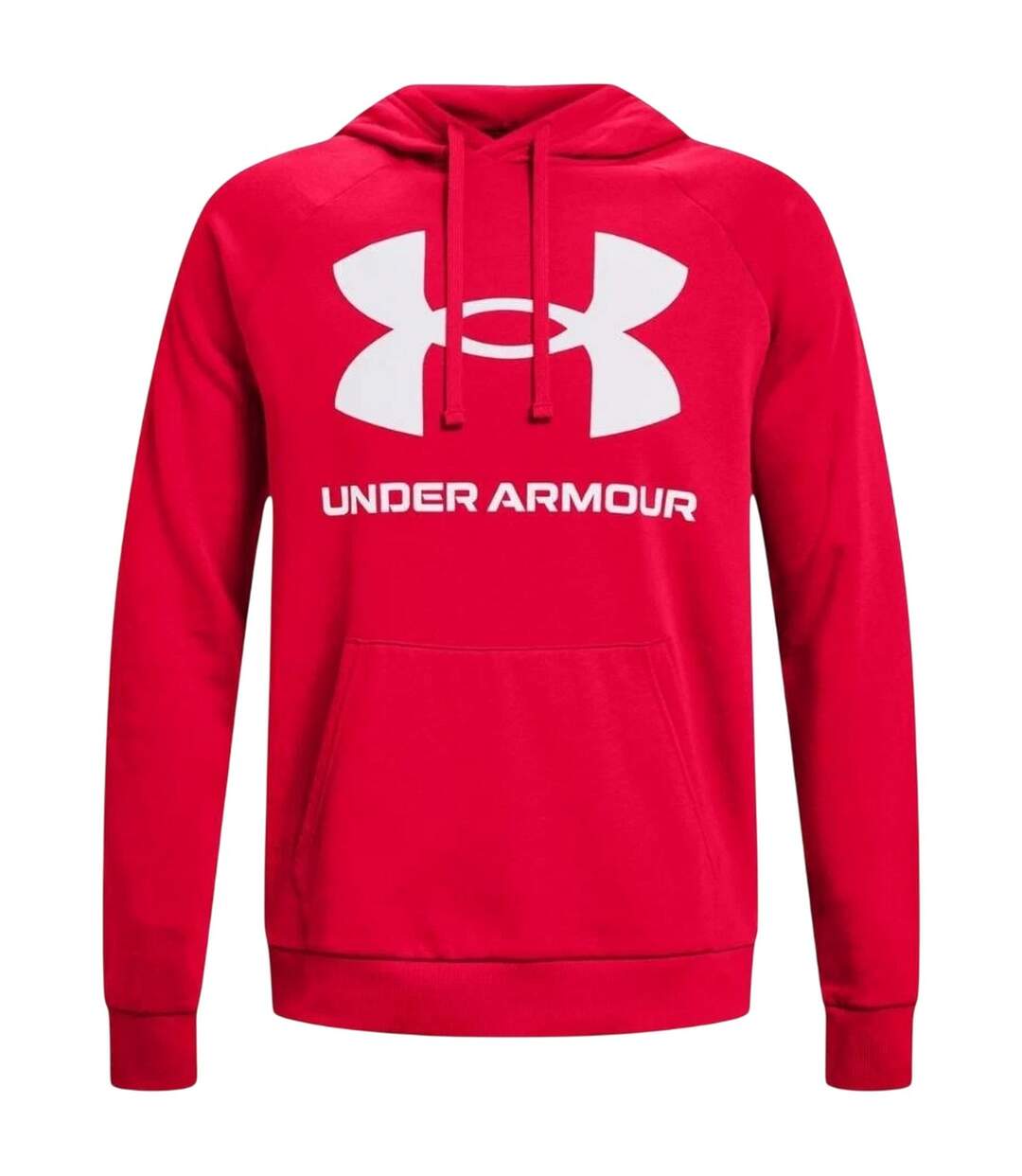 Sweat À Capuche Entraînement Style Gros Logo Rival Homme Rouge Vif Under Armour-2