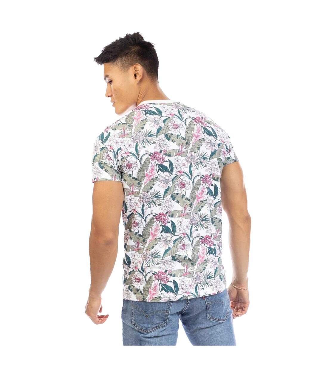 Mens Leckonby Floral T-shirt Multicoloured Peter Werth-3