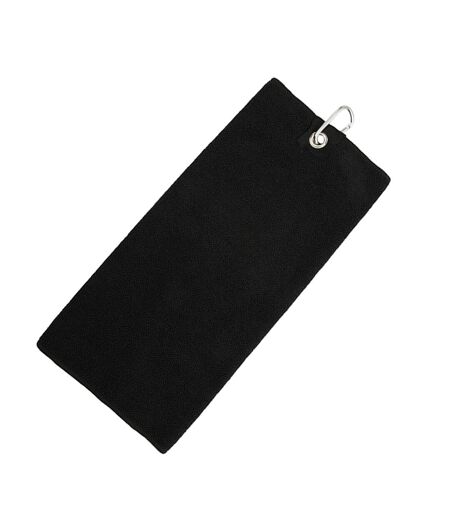 Serviette De Golf 55 Cm X 40 Cm Noir Towel City