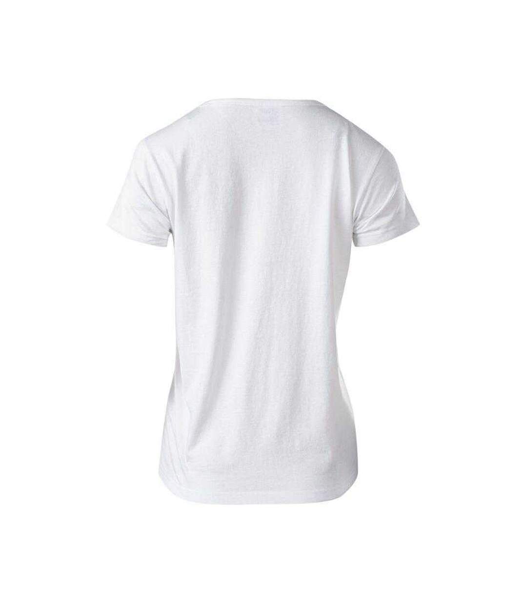 Womens/ladies Mando T-shirt White Martes-2