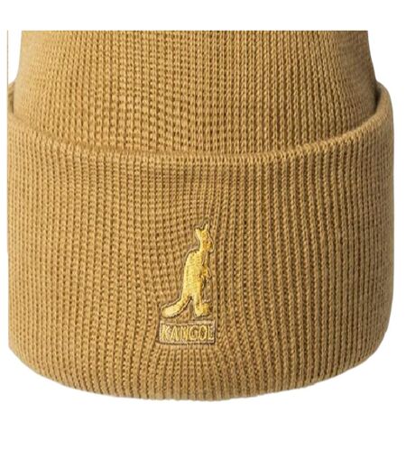Embroidered Logo Acrylic Pull-on Beanie Camel Kangol