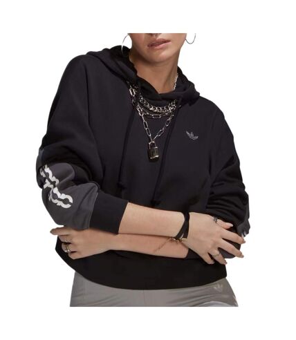 Sweat Noir Femme Adidas Hoodie HF2139 - 34