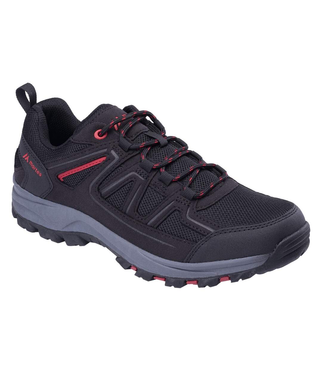 Chaussures De Randonnée Bacland Homme Noir Rouge Martes-1
