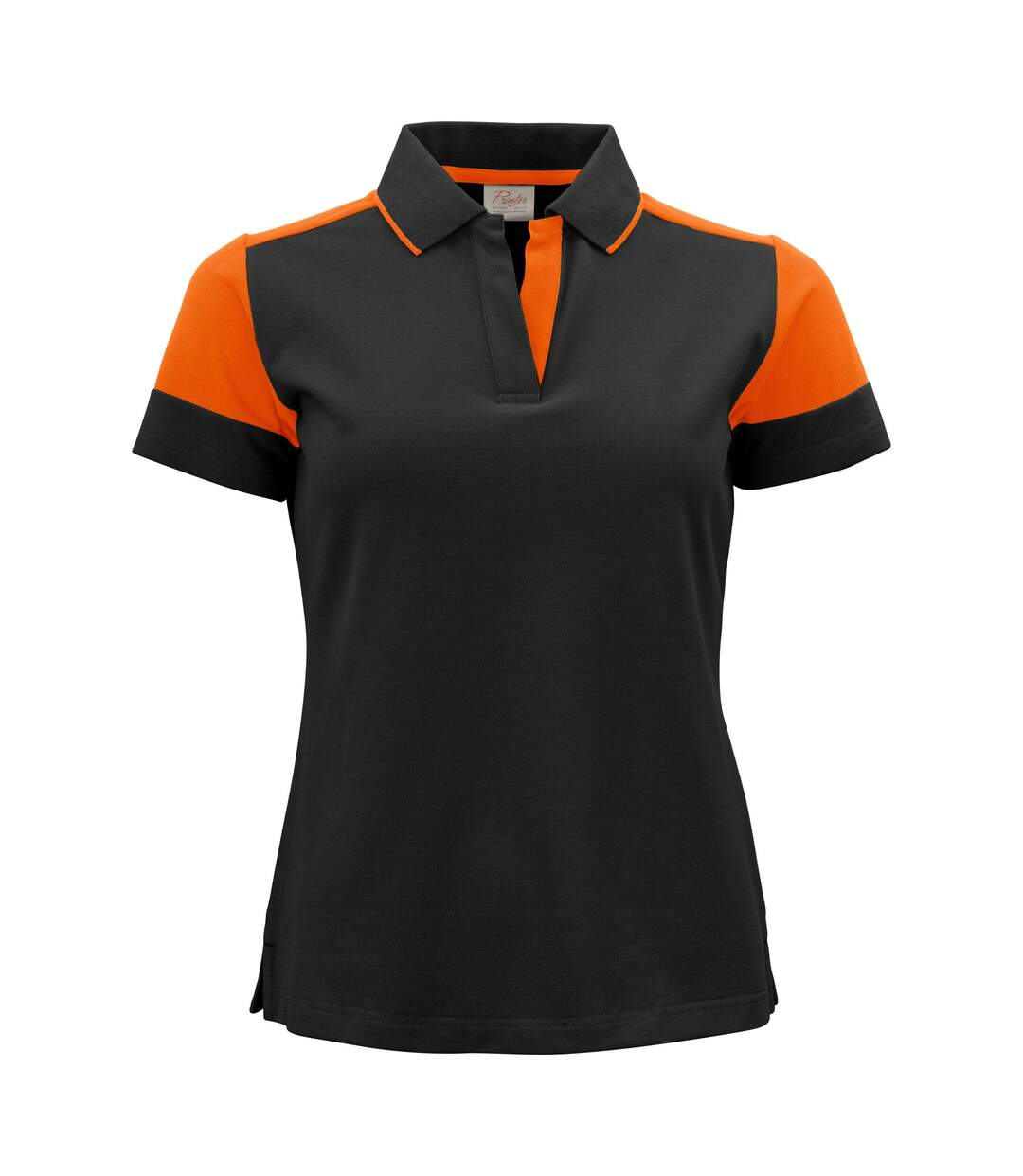 Womens/ladies Polo Shirt Navy Cobalt Printer PRIME-1