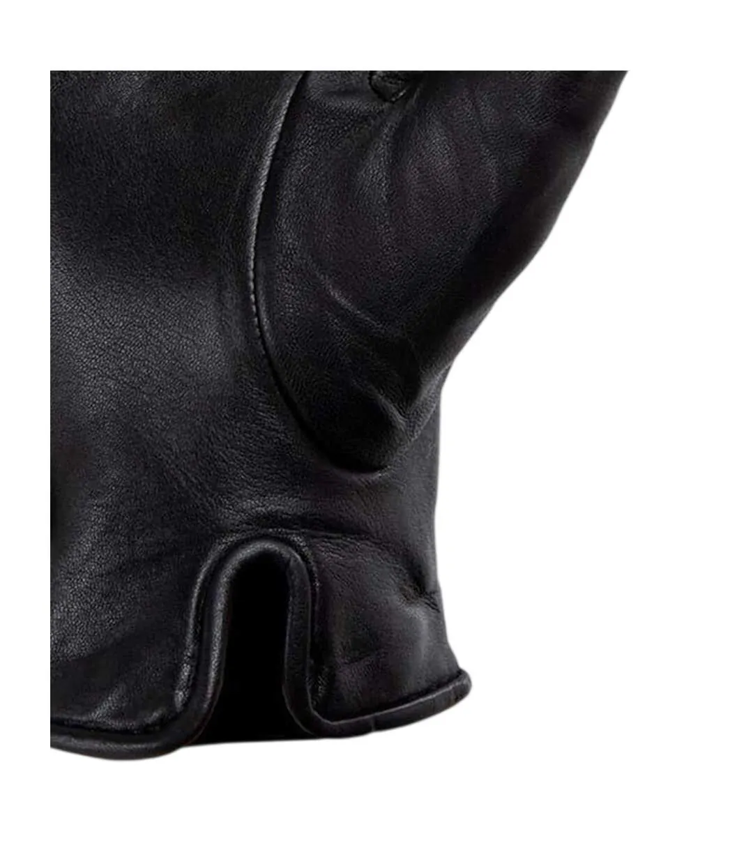 Mens Sheepskin 3 Point Stitch Glove Black Pretty Green-4