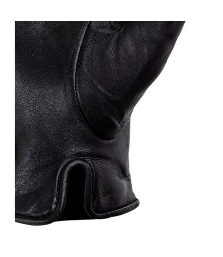 Mens Sheepskin 3 Point Stitch Glove Black Pretty Green
