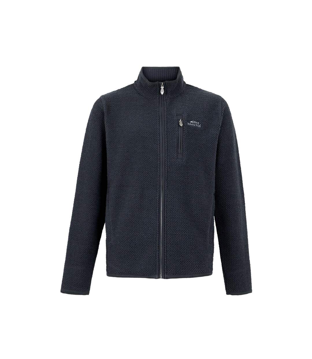 Mens transom zip macaroni eco friendly jacket navy Weird Fish-1