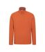 Mens Camber Ii Half Zip Fleece Top Burnt Orange Mountain Warehouse-1
