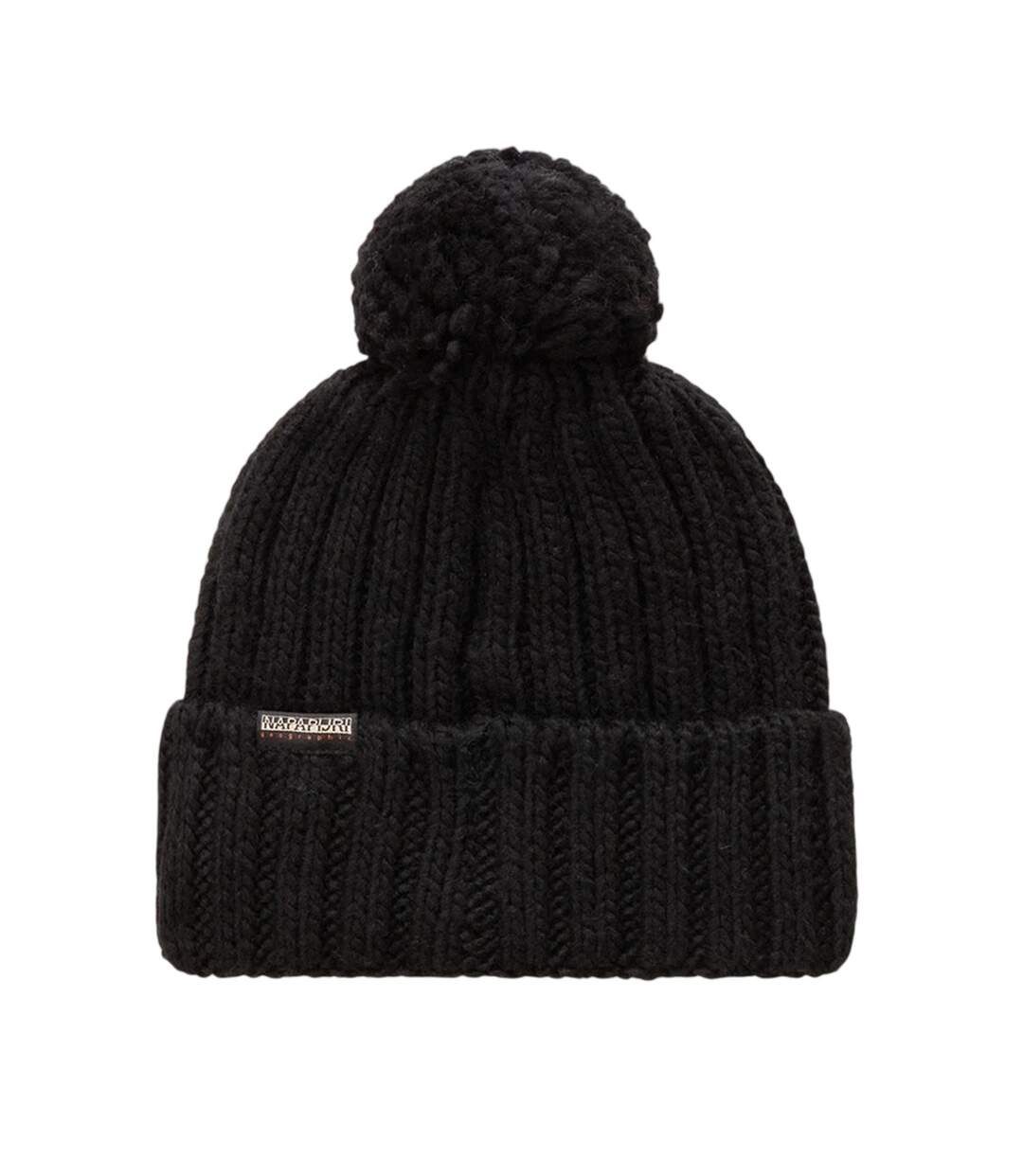 Childrens/kids Napa Semiury Wool Blend Bobble Hat Black Napapijri-2