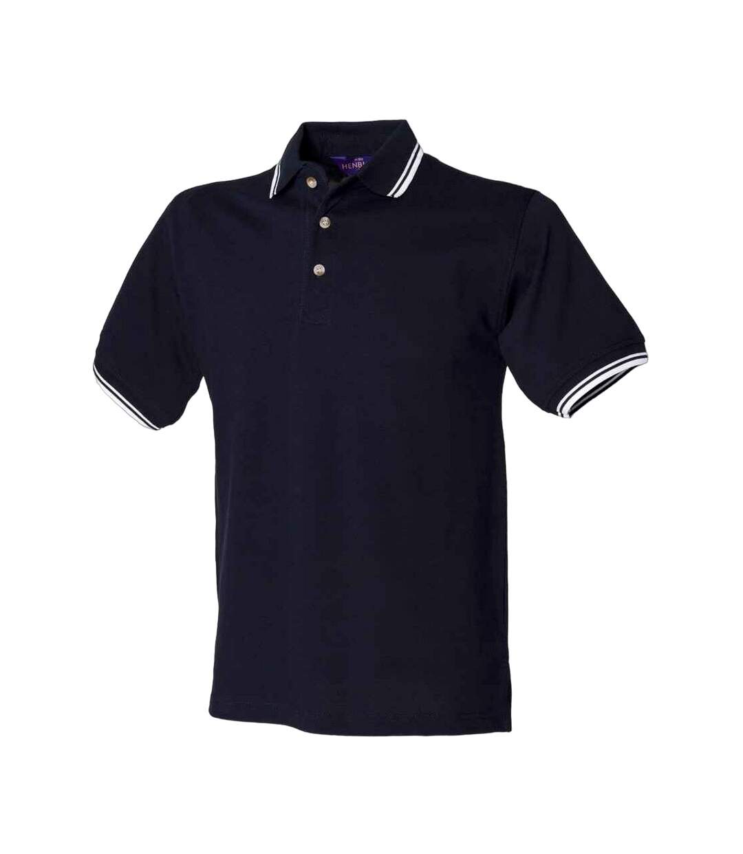 Polo homme bleu marine / blanc Henbury Henbury