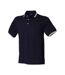Henbury Mens Cotton Pique Polo Shirt (Navy/White) - UTPC6309