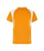 T-shirt Course À Pied Homme Orange Blanc James And Nicholson-2