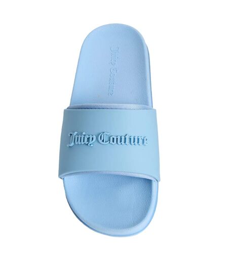 Claquettes femme bleu pâle Juicy Couture