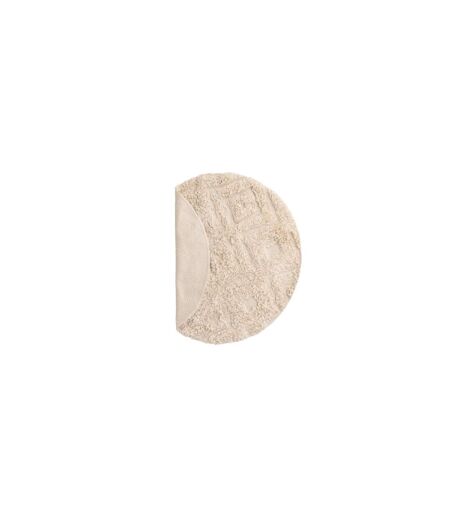 Tapis Rond Salle de Bain Hilma 60cm Beige