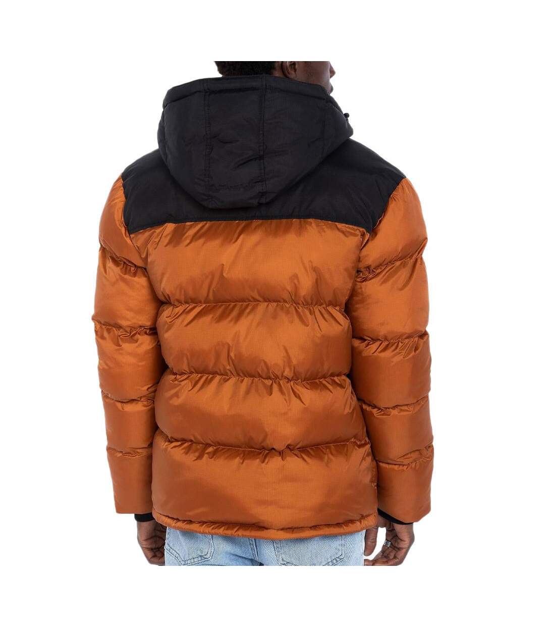 Doudoune marron homme schott utah-2