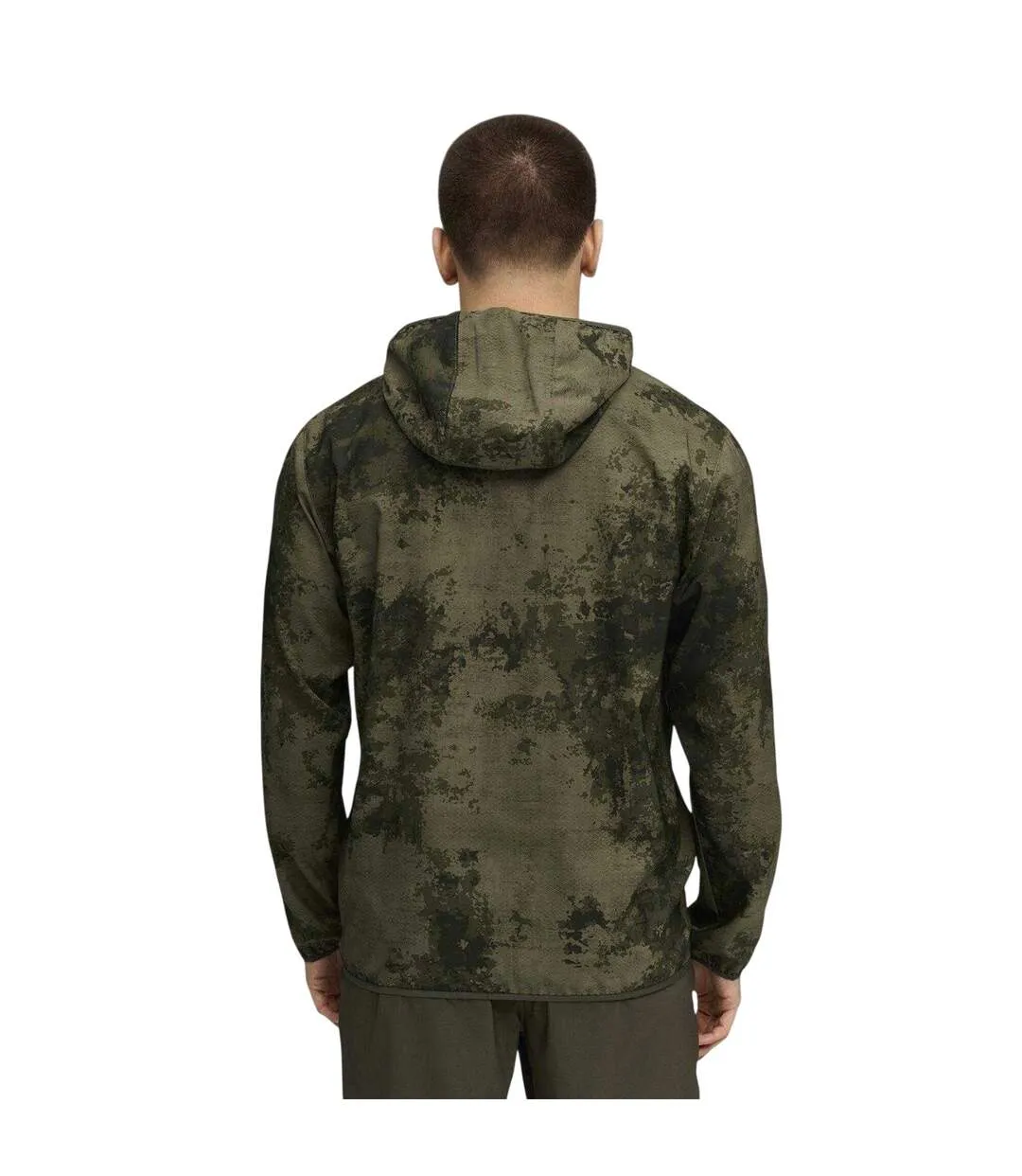 Mens Monay Camo Hooded Jacket Dark Olive Puma-2