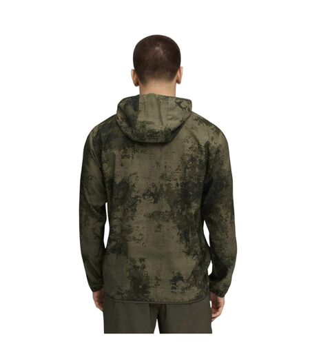 Mens Monay Camo Hooded Jacket Dark Olive Puma