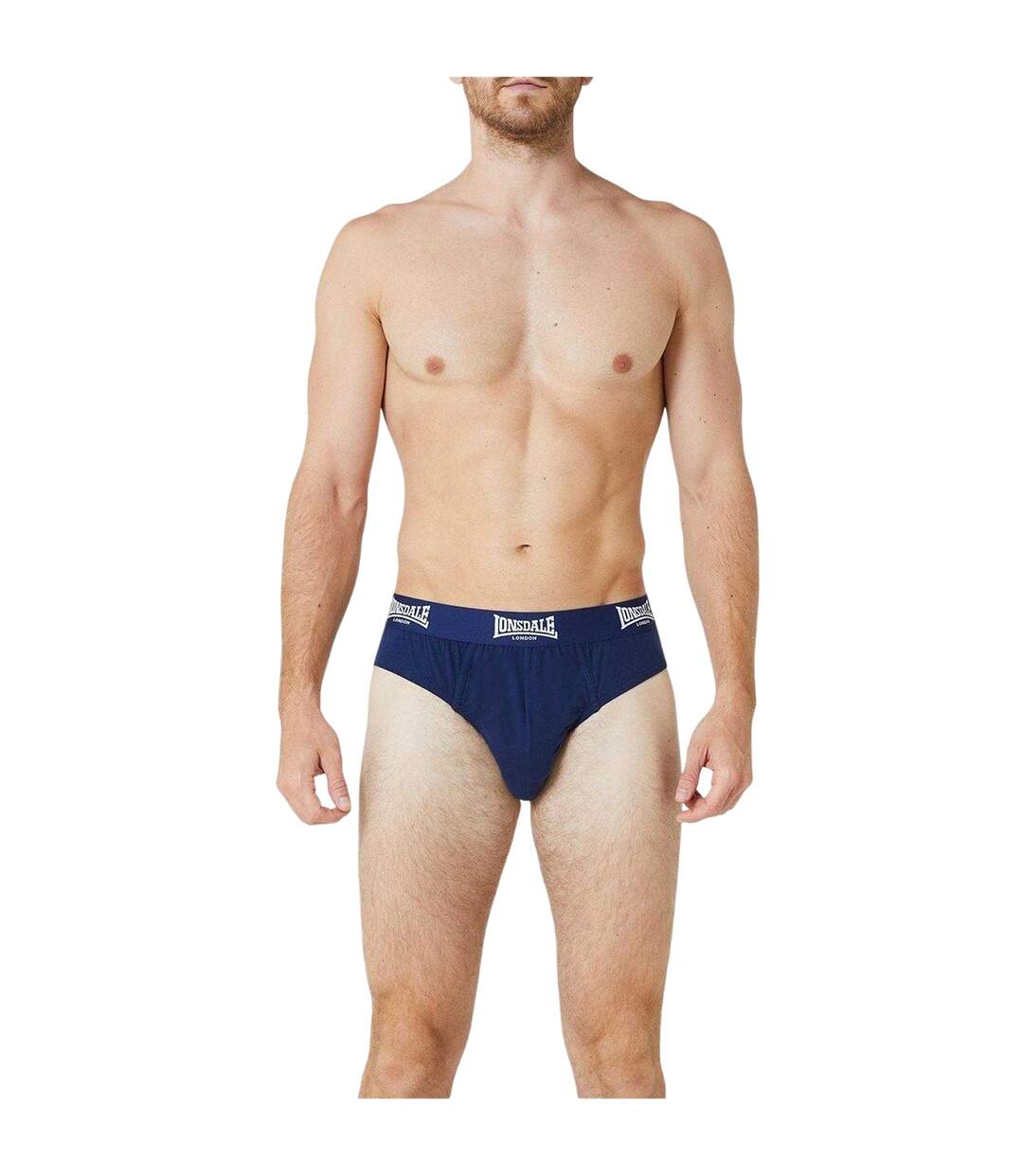 Lot De 2  Slips Homme Bleu Marine Lonsdale-3