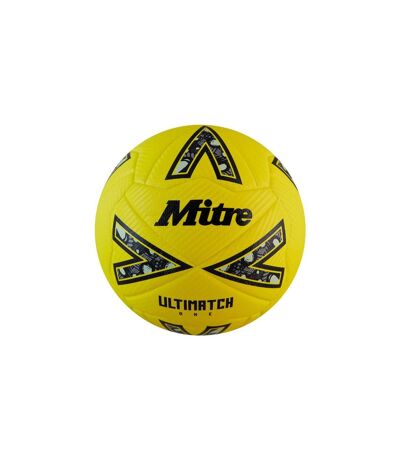Ballon De Foot Ultimatch One Taille 4 Jaune Noir Gris Mitre