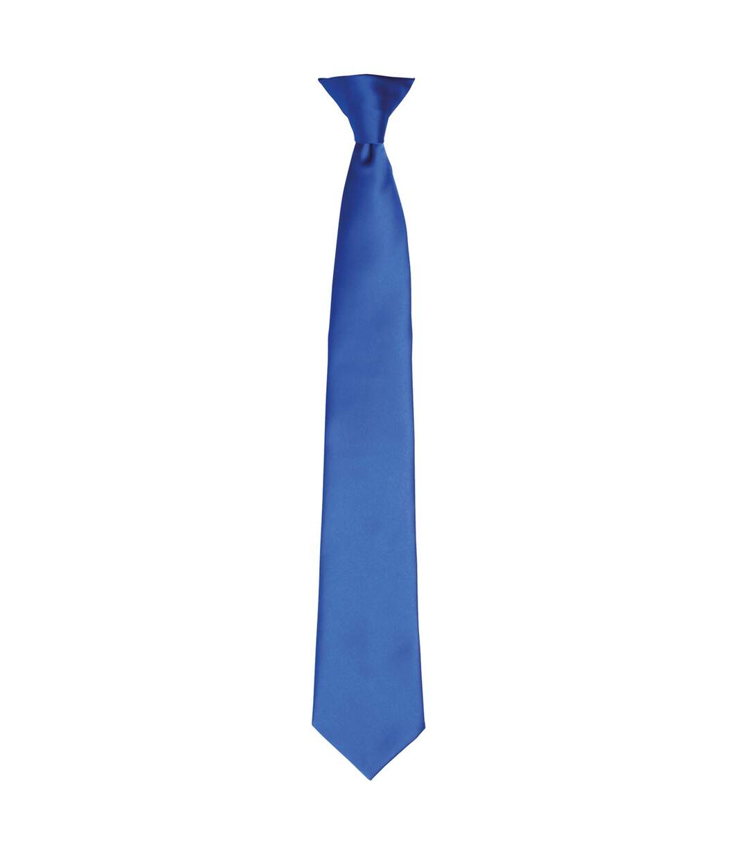Premier Colors Mens Satin Clip Tie (Royal) (One Size)