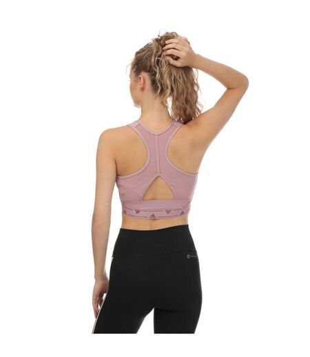 Brassière de sport powerreact femme rose Adidas