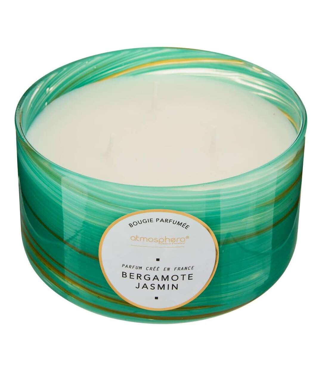 Bougie Parfumée Design Wavy 540g Bergamote & Jasmin-1