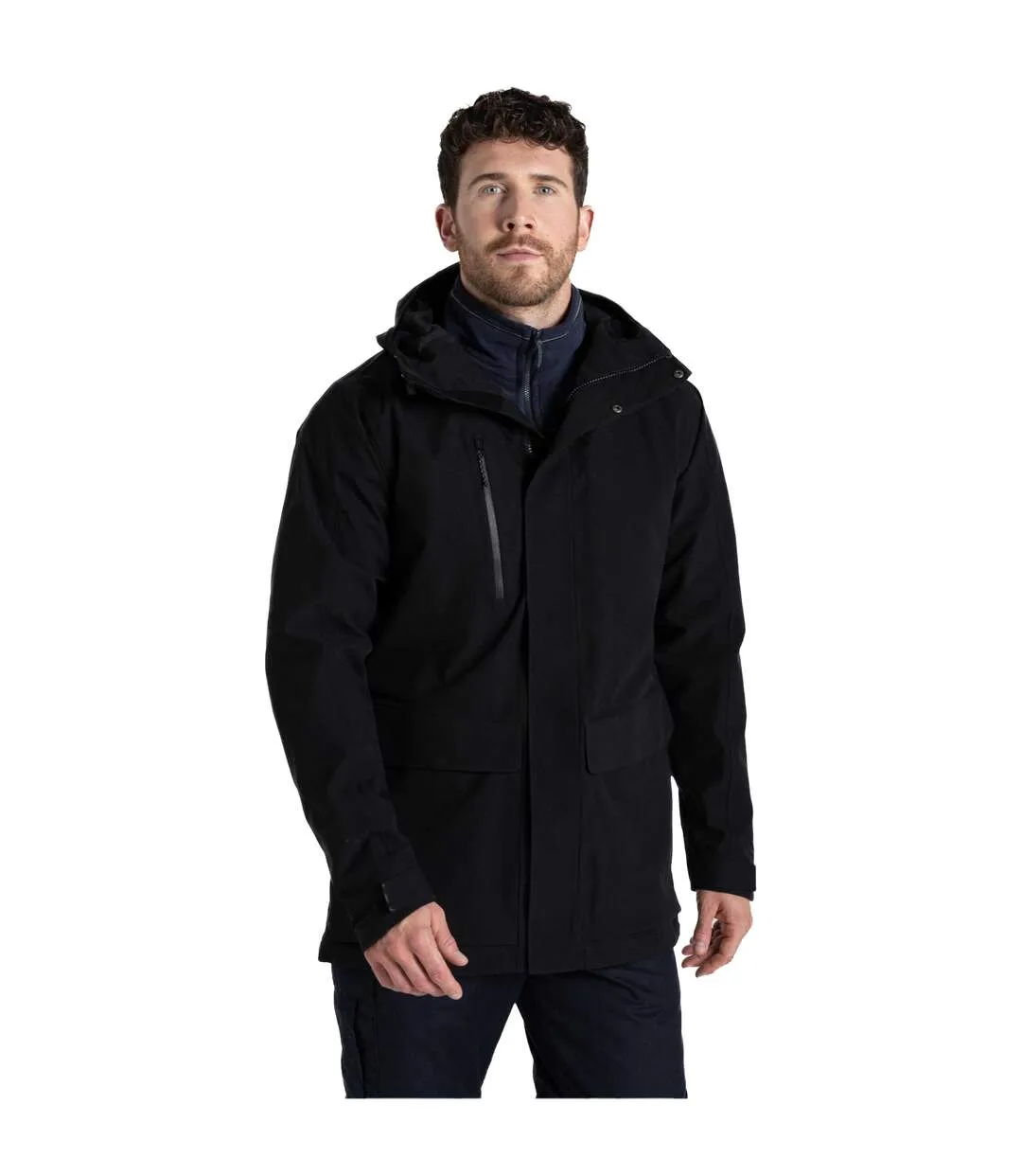 Veste Motif/style Long Kiwi Pro Adulte Noir Craghoppers-4