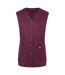 Womens/ladies Essential Sleeveless Work Tunic Aubergine Karlowsky-1