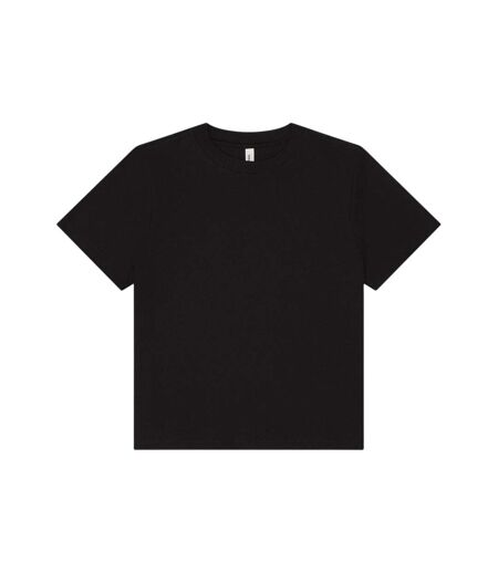Womens/ladies Heavyweight Boxy T-shirt Black Bella + Canvas
