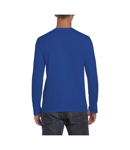 Gildan Mens Soft Style Long Sleeve T-Shirt (Royal)