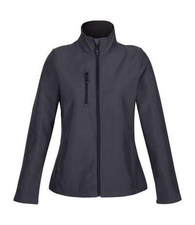 Womens/ladies honestly made softshell jacket seal grey Regatta