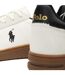 Baskets Motif/style Logo Brodé Bedford Homme Blanc Noir Ralph Lauren-4