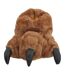 Mens Monster Claw Plush 3d Slippers Brown Slumberzzz-2