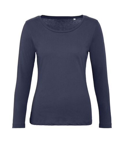 B&C - T-shirt manches longues INSPIRE - Femme (Bleu marine) - UTBC4001