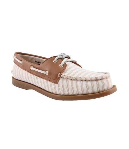 Chaussures Bateau Authentic Original Femme Blanc Naturel Sperry