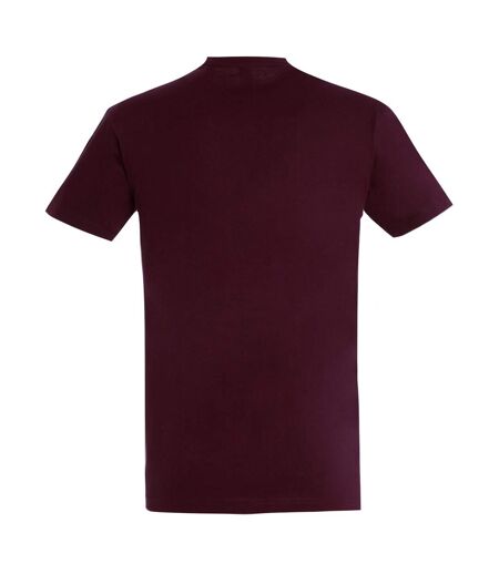 T-shirt manches courtes imperial homme bordeaux SOLS