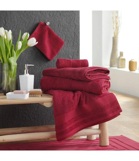 Lot de 2 Gants de Toilette Tendresse 15x21cm Rubis