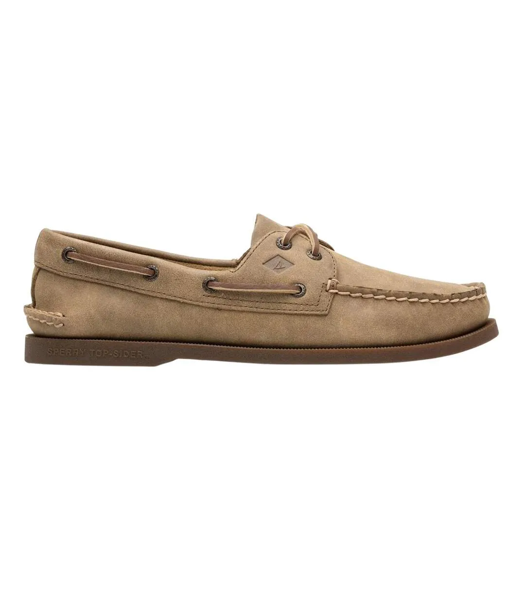 Mens Authentic Leather 2 Eyelet Boat Shoes Tan Sperry-1