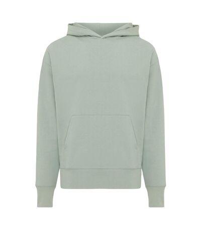 Unisex adult yoho recycled cotton relaxed fit hoodie green iceberg Iqoniq
