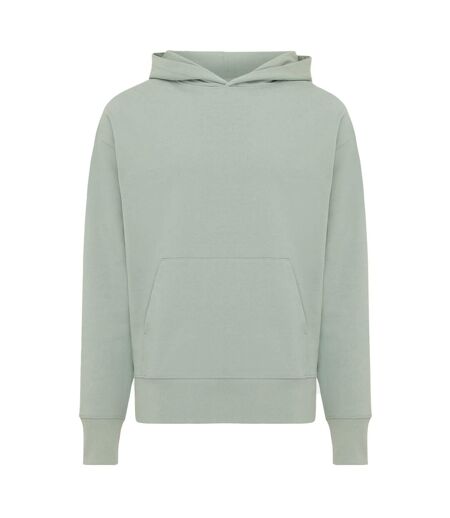 Unisex adult yoho recycled cotton relaxed fit hoodie green iceberg Iqoniq