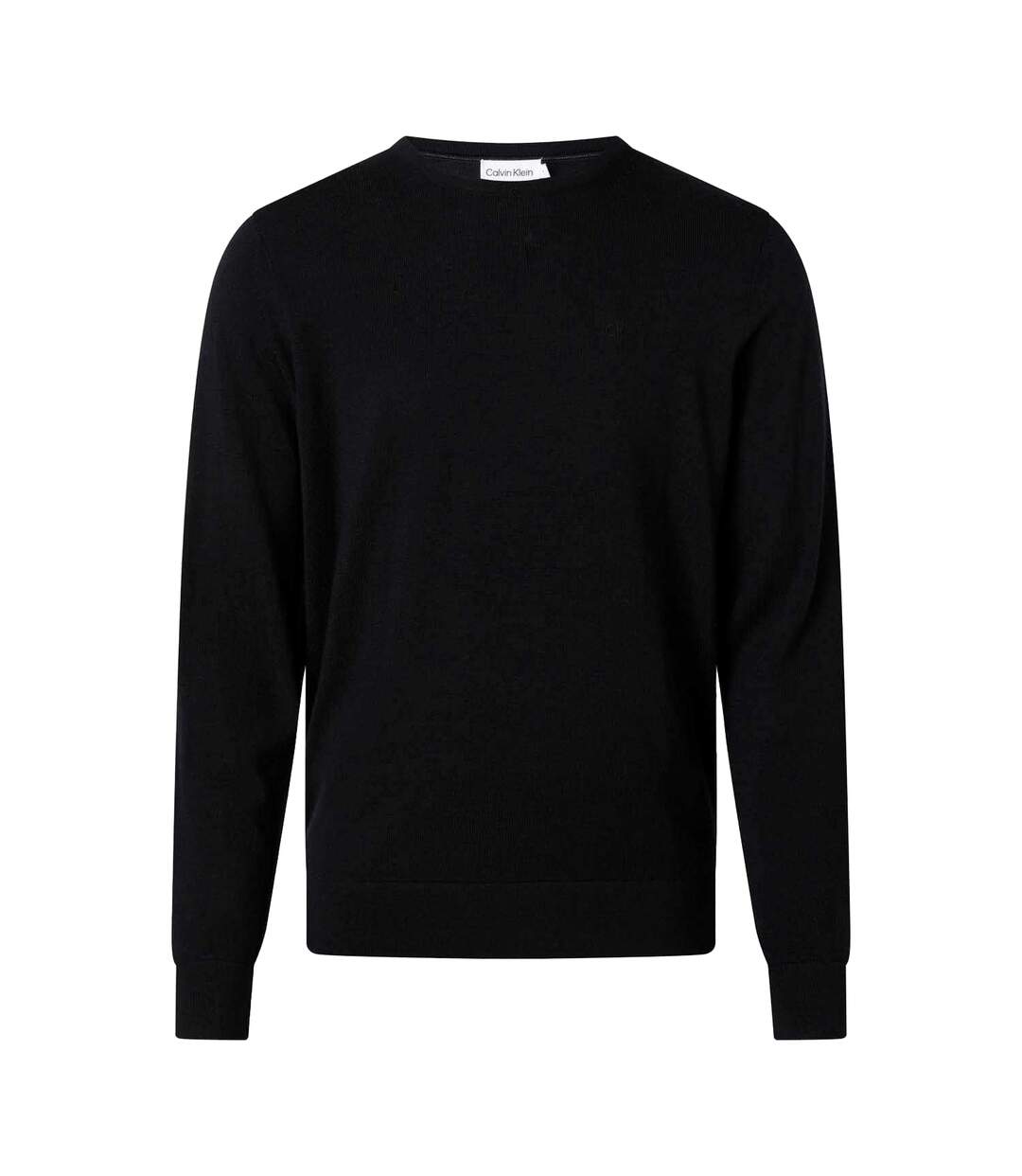Mens Merino Wool Jumper Black Calvin Klein-1