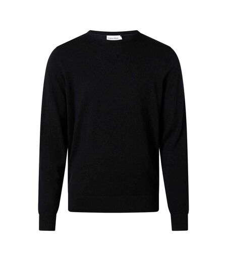Mens Merino Wool Jumper Black Calvin Klein