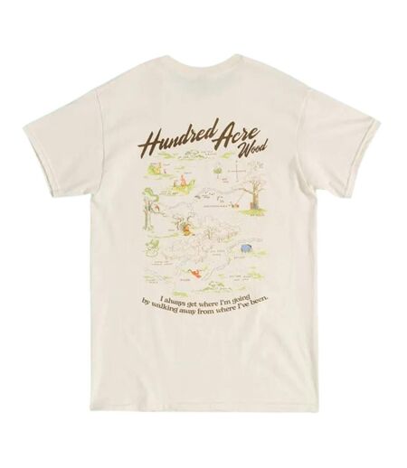 T-shirt Motif/style Pour Carte Hundred Acre Wood Adulte Naturel Winnie The Pooh