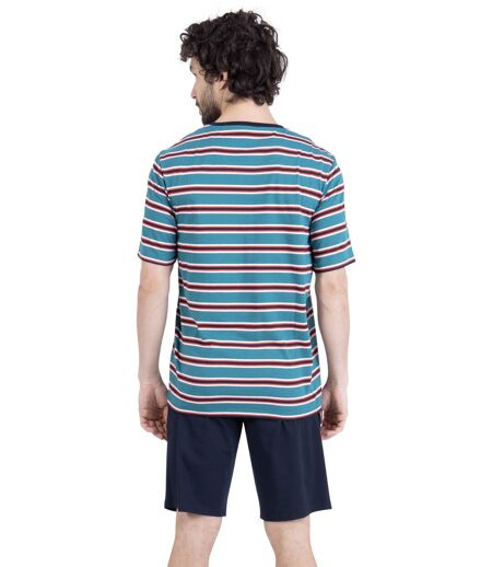 Pyjama court homme Rayures Aventure Athena