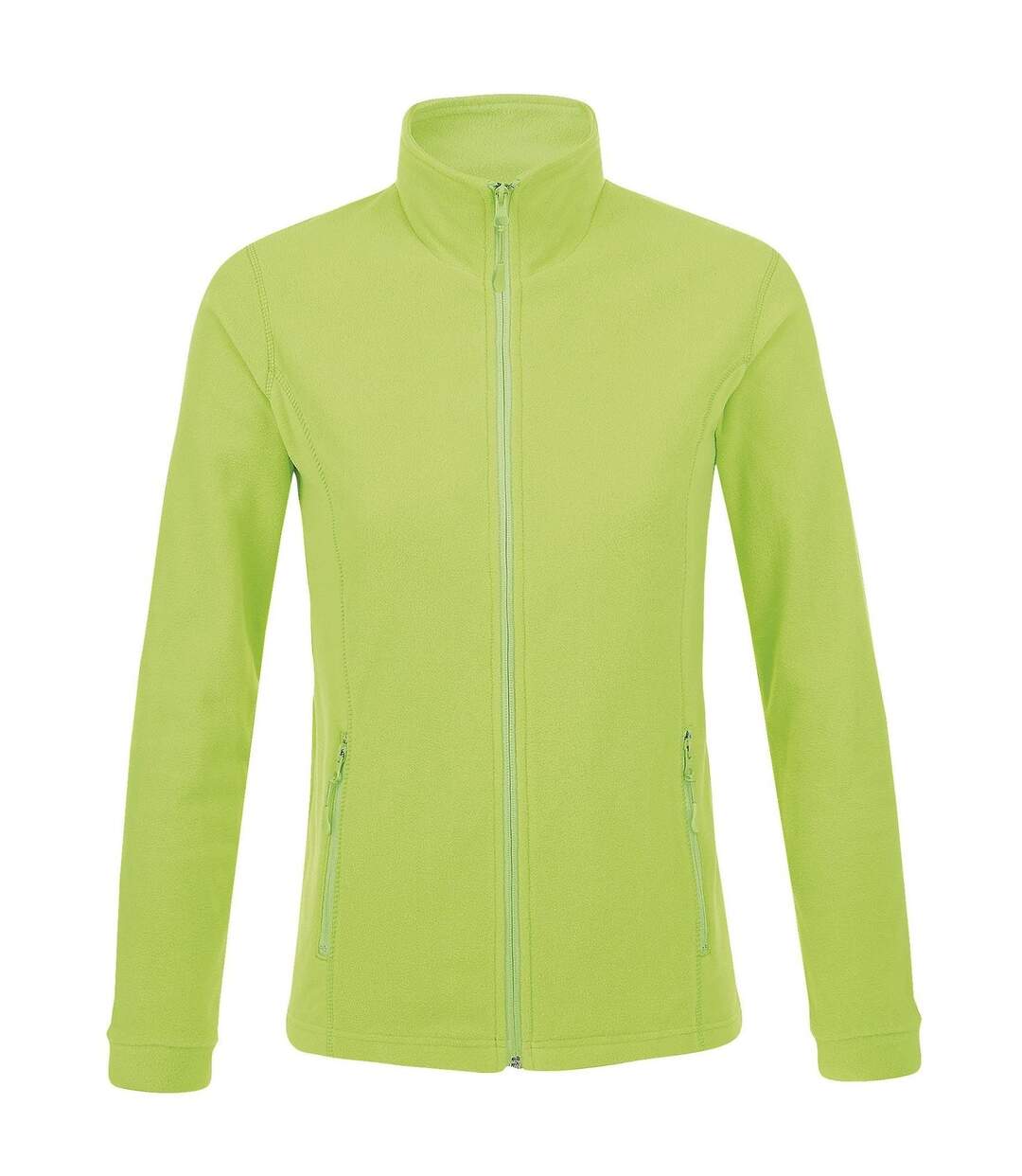 Veste micropolaire zippée femme - 00587 - vert fluo-2