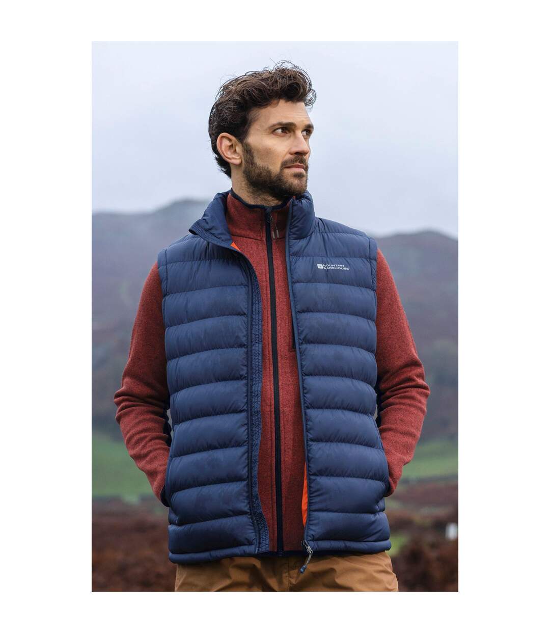 Doudoune sans manches seasons homme gris Mountain Warehouse